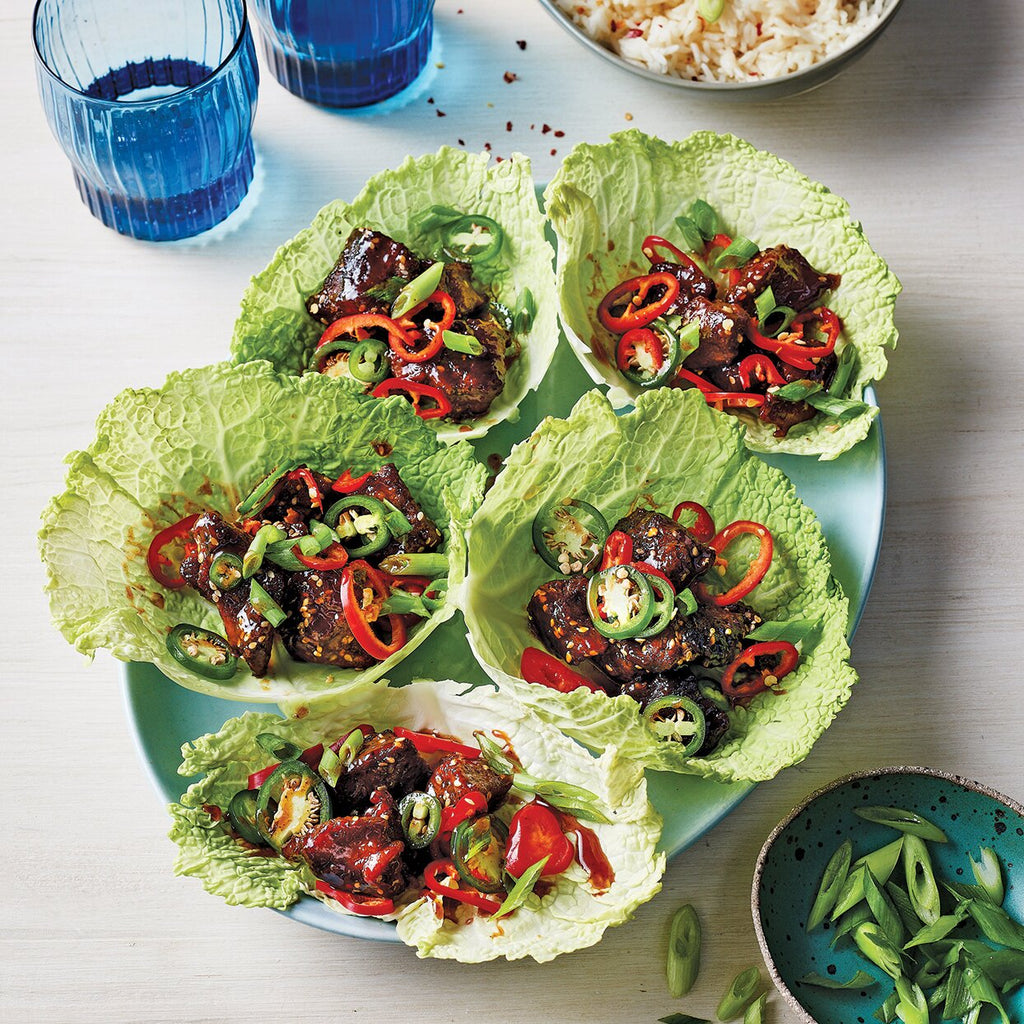 Korean Beef in Cabbage Leaves
